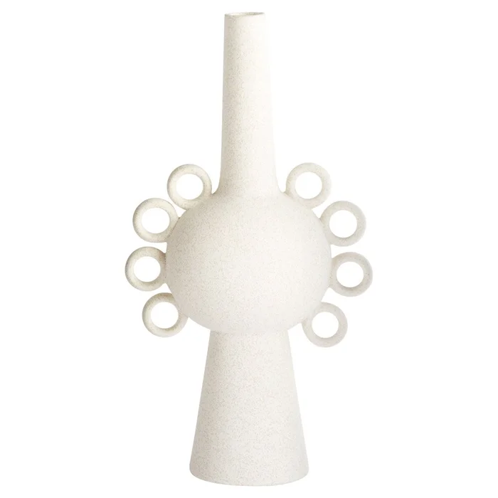 Small Ringlets Vase – White-Cream