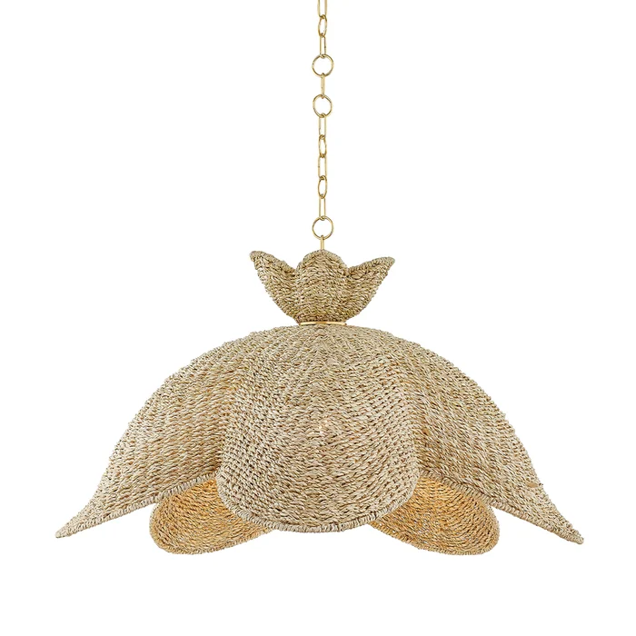 Solie Pendant-Aged Brass