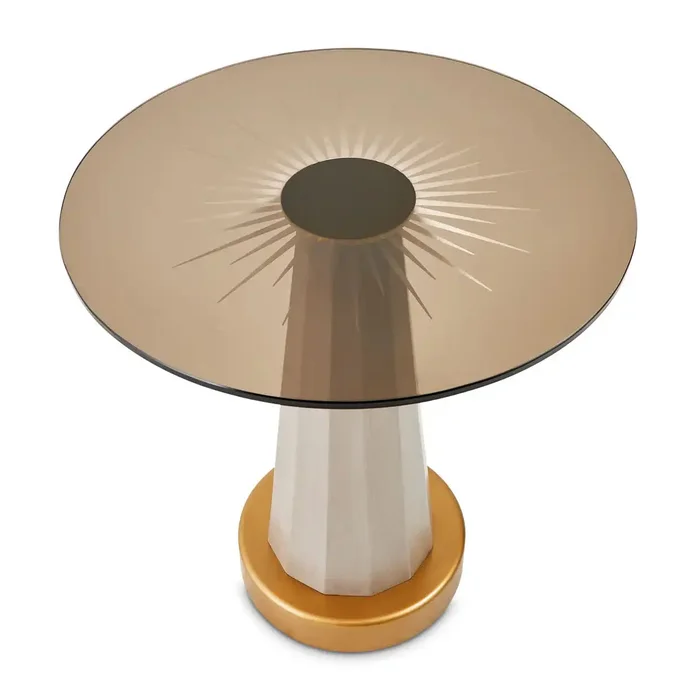 St. Charles – Chairside Table – Dove Gray