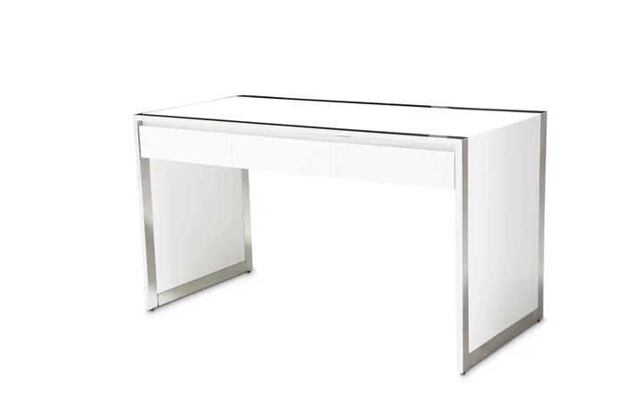 State St. – Writing Desk – Glossy White