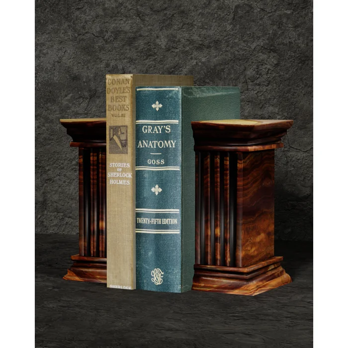 Stone Bookends Epoch Collection Alabaster