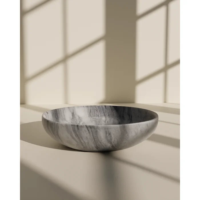 Stone Bowl Flora Collection Mist Gray 12″