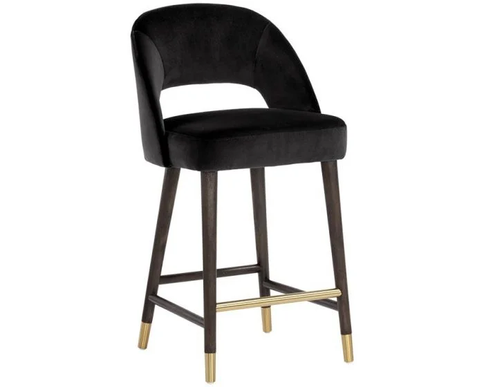 Sunpan 5West Monae Counter Stool – Abbington Black (Dropshippable)