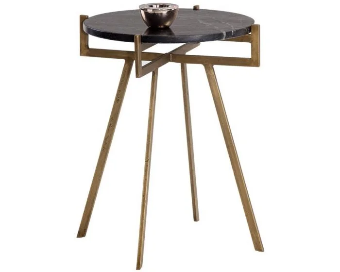 Sunpan Anak Side Table – Black (Dropshippable)