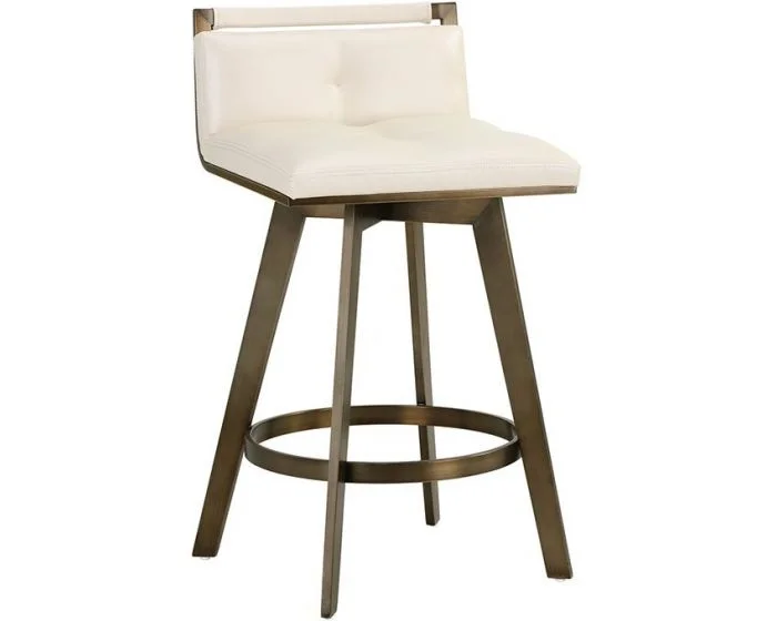 Sunpan Ikon Arizona Swivel Counter Stool – Castillo Cream (Dropshippable)