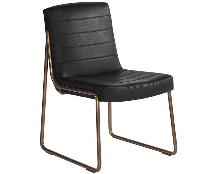 Sunpan Irongate Anton Dining Chair – Vintage Black – Set of 2