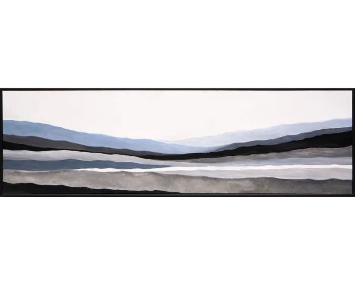 Sunpan Mystic Landscape – 72″ x 22″ – Black Floater Frame
