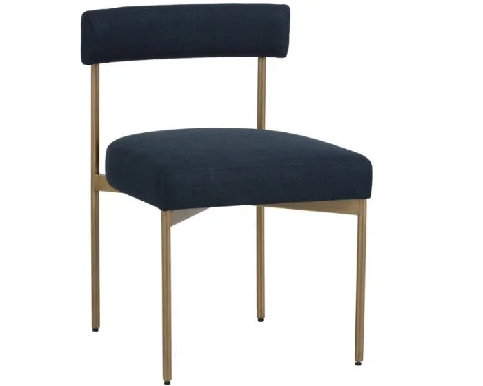 Sunpan Zenn Seneca Dining Chair – Arena Navy – Set of 2 (Dropshippable)