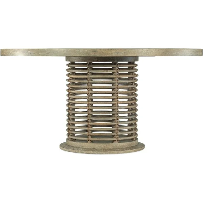 Surfrider 60in Rattan Round Dining Table