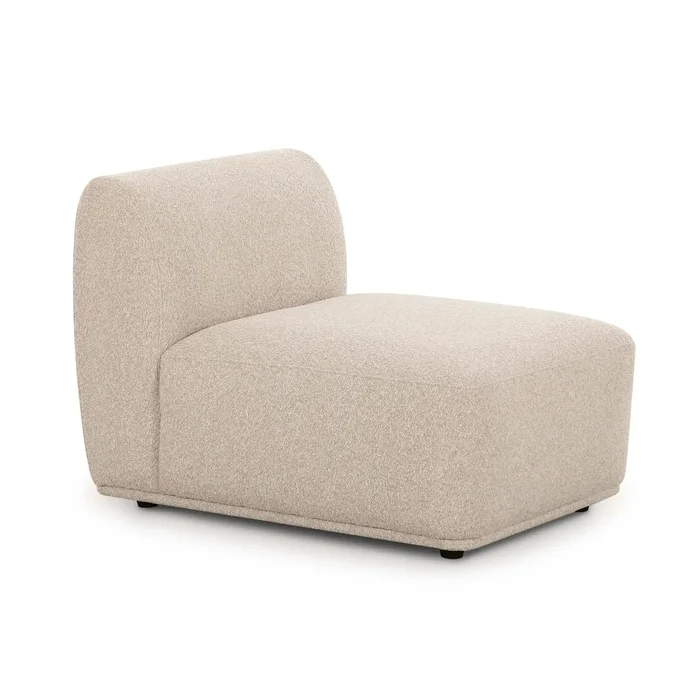 Sylvie – Armless 1-Seater – Cream