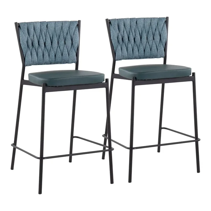 Tania – Braided Contemporary Counter Stool (Set of 2)