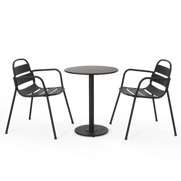 Terra Nova – Bistro Set – Matte Black