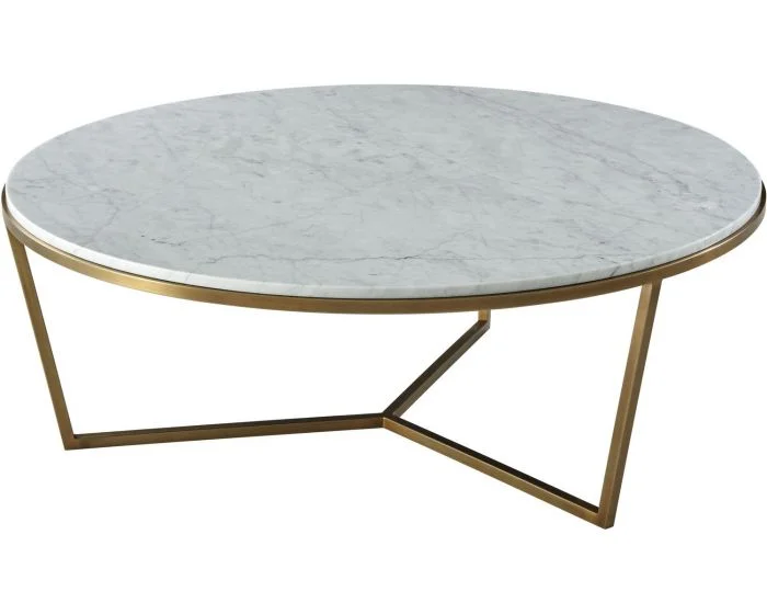 Theodore Alexander TA Studio No. 4 Fisher Round Cocktail Table, Marble #TAS51034.C096
