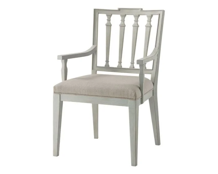 Theodore Alexander Tavel The Tristan Dining Armchair in Elsa