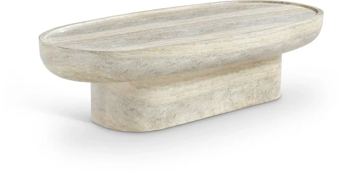 Tivoli – Indoor / Outdoor Coffee Table – Travertine Concrete
