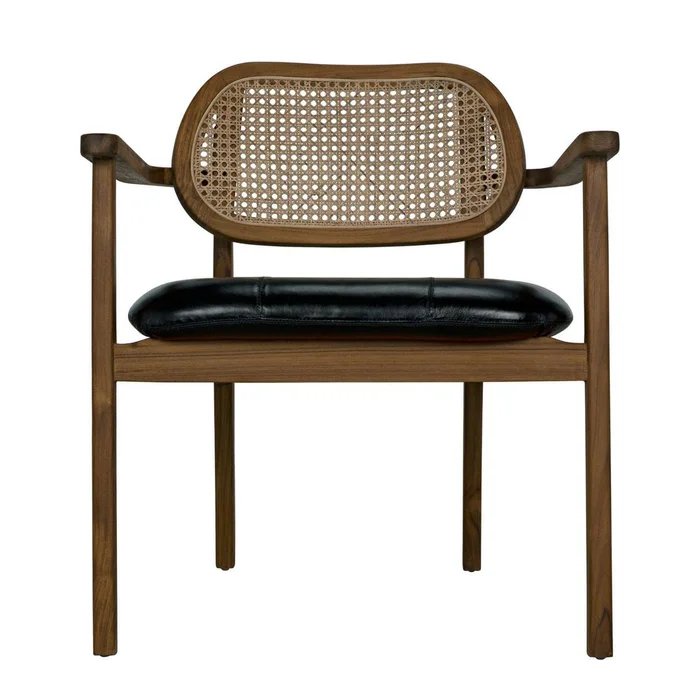 Tolka Chair, Teak with Leather Seat