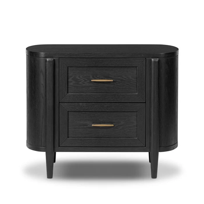 Tolle Nightstand – Drifted Matte Black Veneer