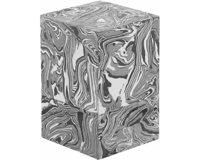 TOV Furniture Camryn Swirled Resin Side Table (CL1A) – CLEARANCE SALE (Dropshippable)