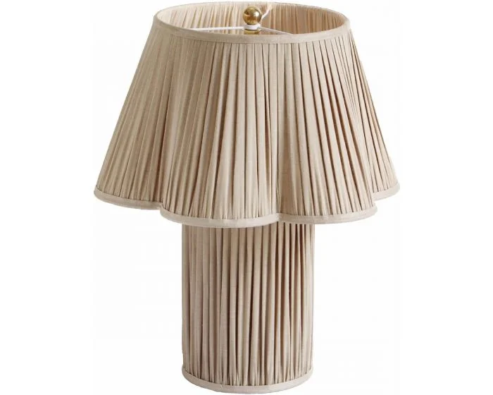 TOV Furniture Corrine Table Lamp – Beige Linen (Dropshippable)