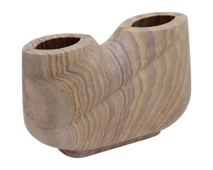 TOV Furniture Saava Rainbow Stone Vase (Dropshippable)