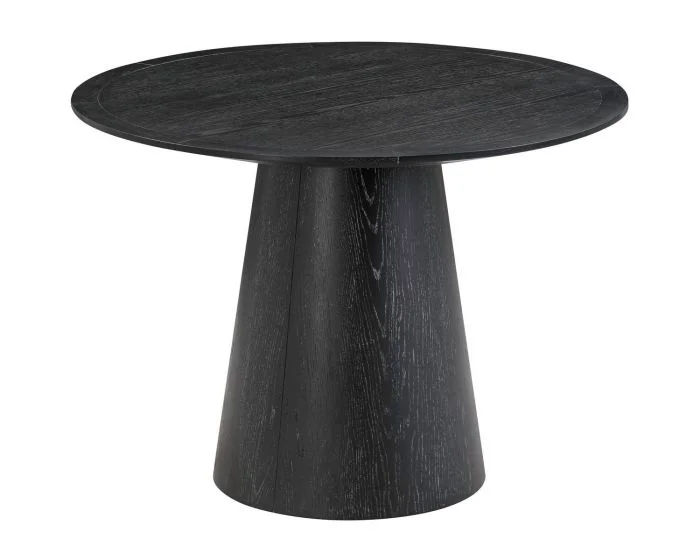 TOV Furniture Sahara Round Dining Table – Black Oak