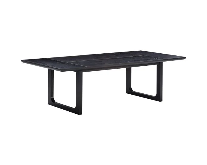 TOV Furniture Shiloh Rectangular Dining Table – Black Ash