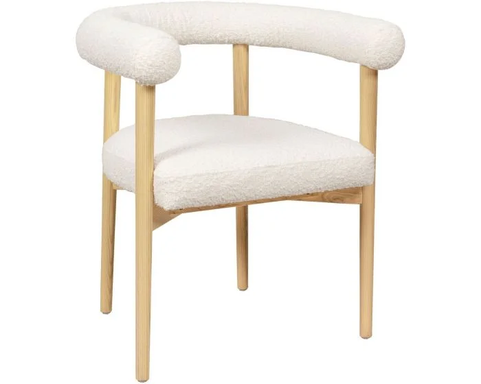 TOV Furniture Spara Performance Boucle Dining Chair – Cream (Dropshippable)