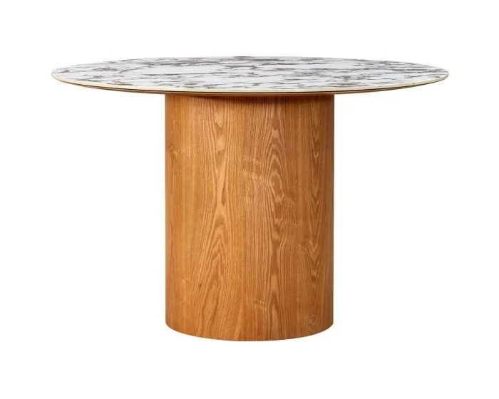 TOV Furniture Tamara Ceramic Round Dinette Table – Marble