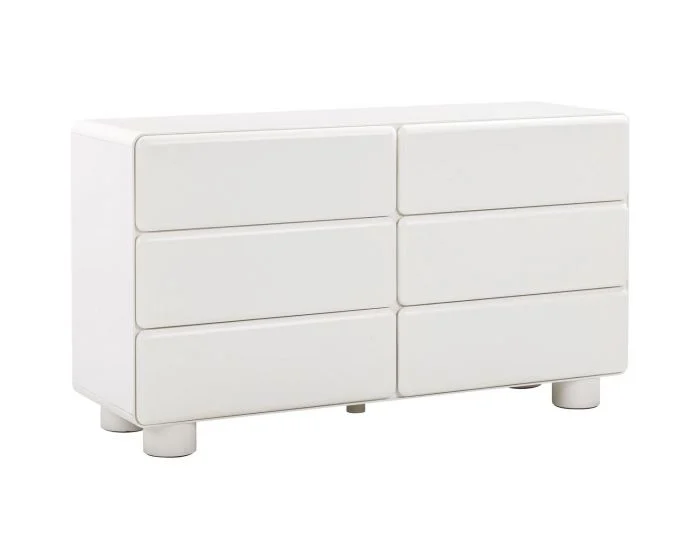 TOV Furniture Tammy 6-Drawer Dresser – White