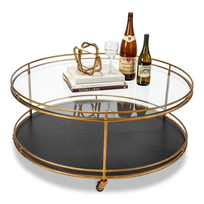 Tram Round Cocktail Table