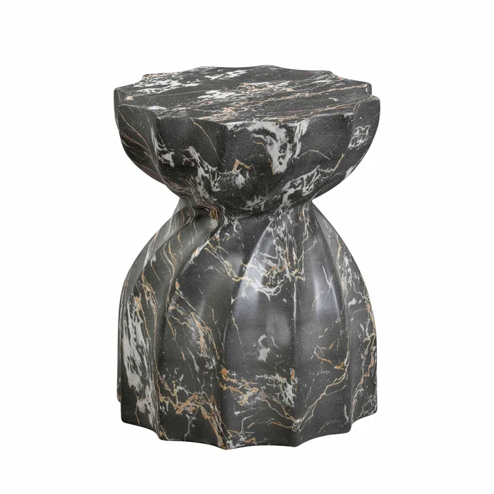 Turin – Faux Marble Indoor / Outdoor Concrete Stool