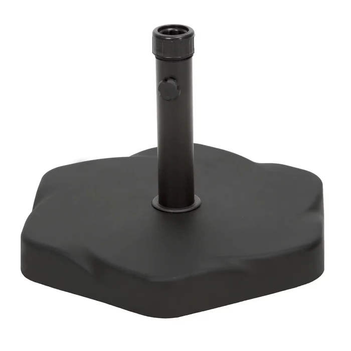 Umbrella Base With Hexagonal Shape – Black