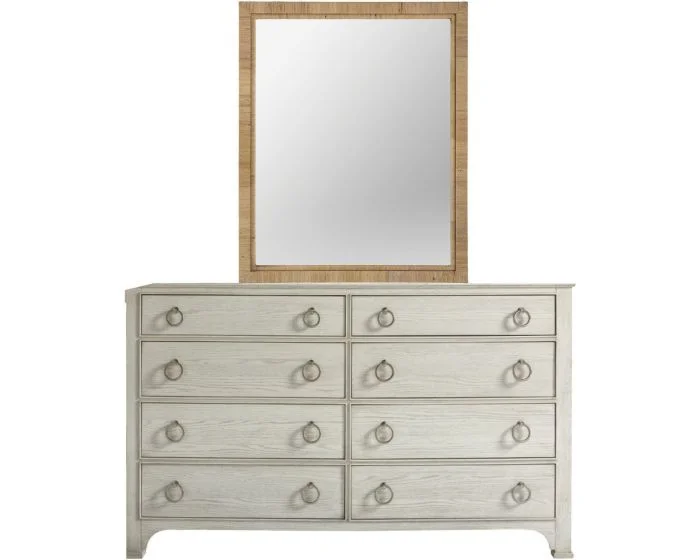 Universal Furniture Coastal Living Escape The Escape Drawer Dresser with Mirror in Sandbar