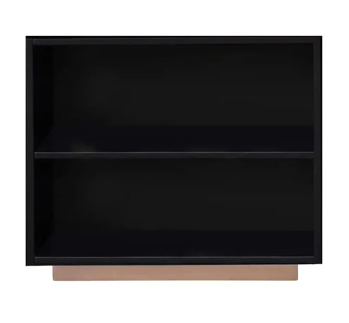 Vanessa – 2 Compartment Bookshelf – Black / Gold
