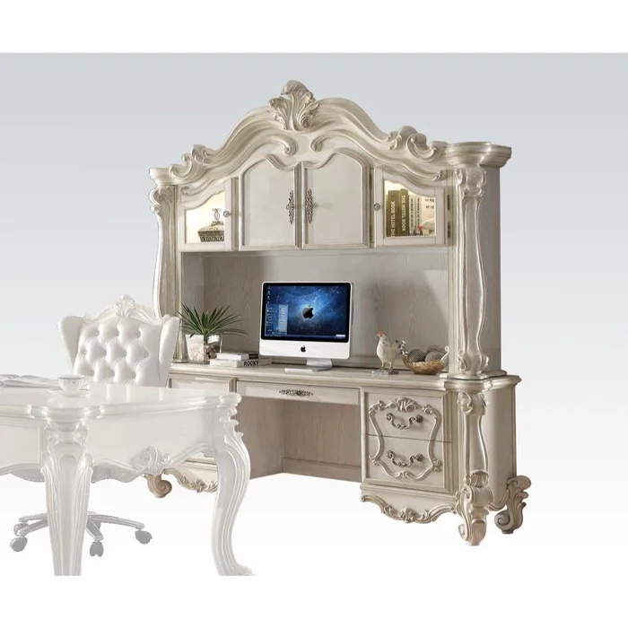 Versailles 76″L Executive Computer Desk with Hutch