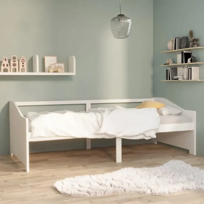 vidaXL 3-Seater Day Bed without Mattress White 90x200cm