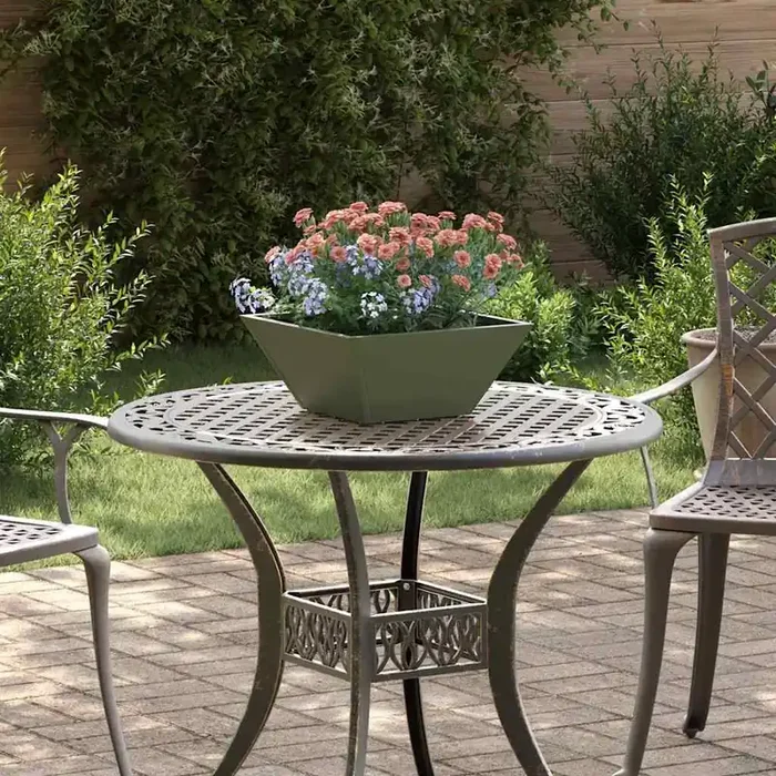 vidaXL 5 pcs Olive green 35 x 35 x 15 cm Steel