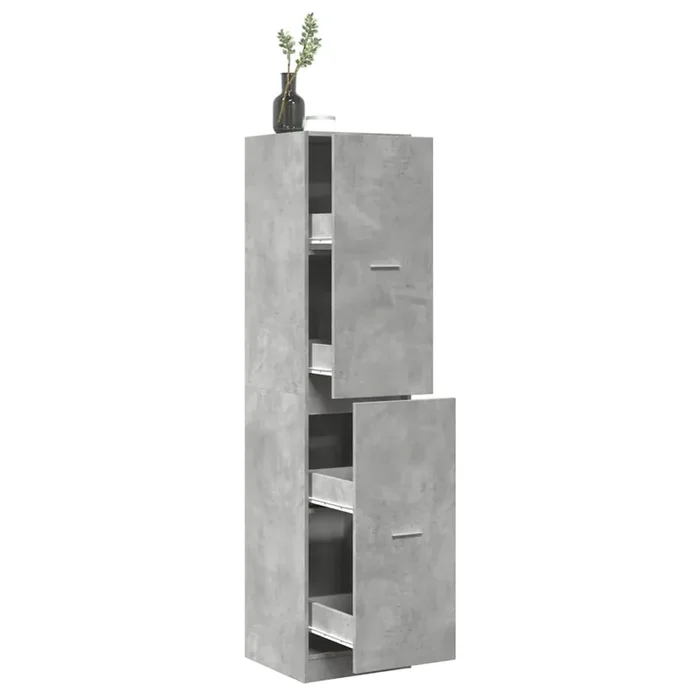 vidaXL Apothecary Cabinet Concrete Grey 40x41x174.5 cm Engineered Wood