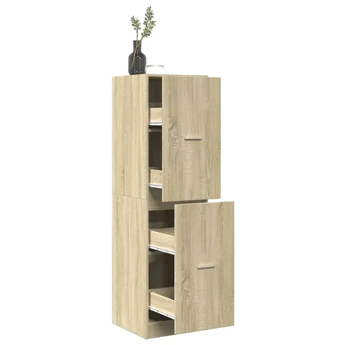 vidaXL Apothecary Cabinet Sonoma Oak 40x41x144.5 cm Engineered Wood