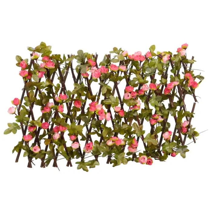 vidaXL Artificial Ivy Trellis Expandable Dark Pink 180×20 cm
