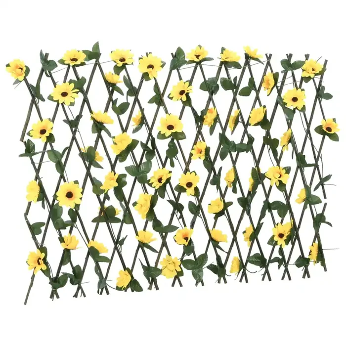 vidaXL Artificial Ivy Trellis Expandable Yellow 180×60 cm
