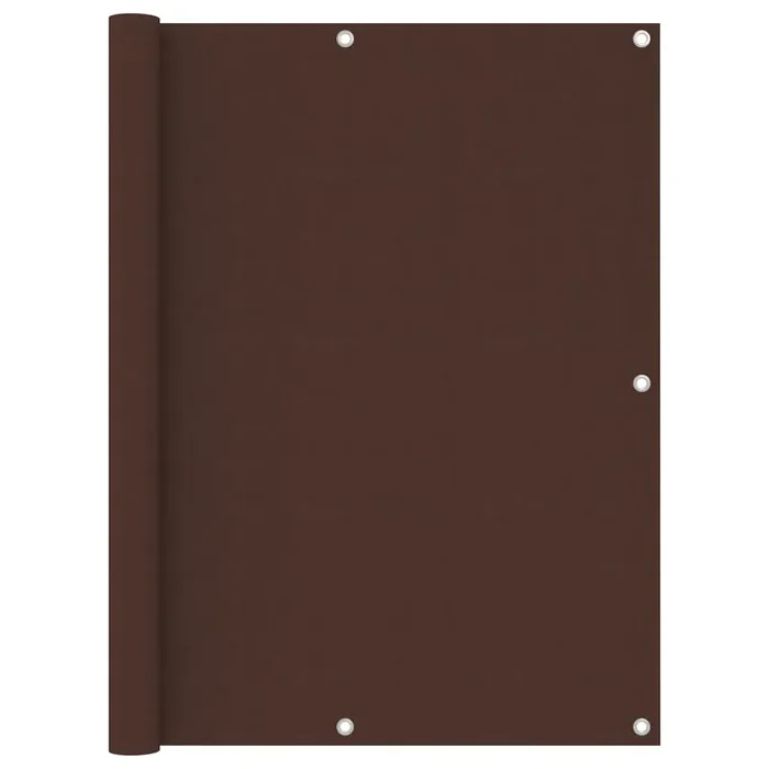 vidaXL Balcony Screen Brown 120×400 cm Oxford Fabric