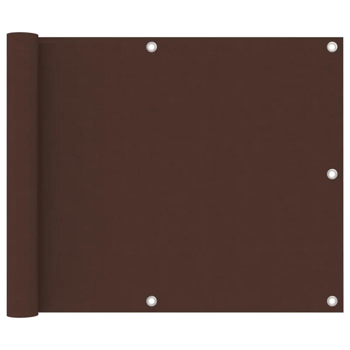vidaXL Balcony Screen Brown 75×300 cm Oxford Fabric