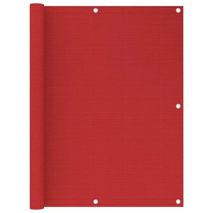 vidaXL Balcony Screen Red 120×500 cm HDPE