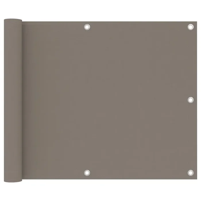 vidaXL Balcony Screen Taupe 75×600 cm Oxford Fabric