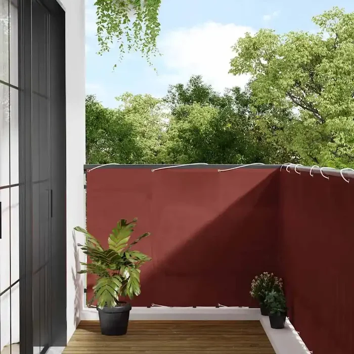 vidaXL Balcony Screen Terracotta 120×800 cm 100% Polyester Oxford