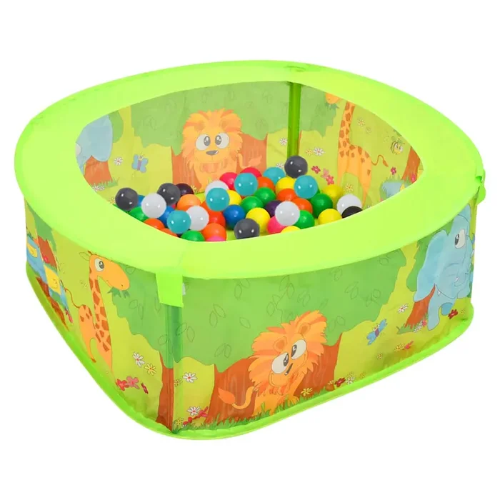 vidaXL Ball Pool with 300 Balls for Kids 75x75x32 cm