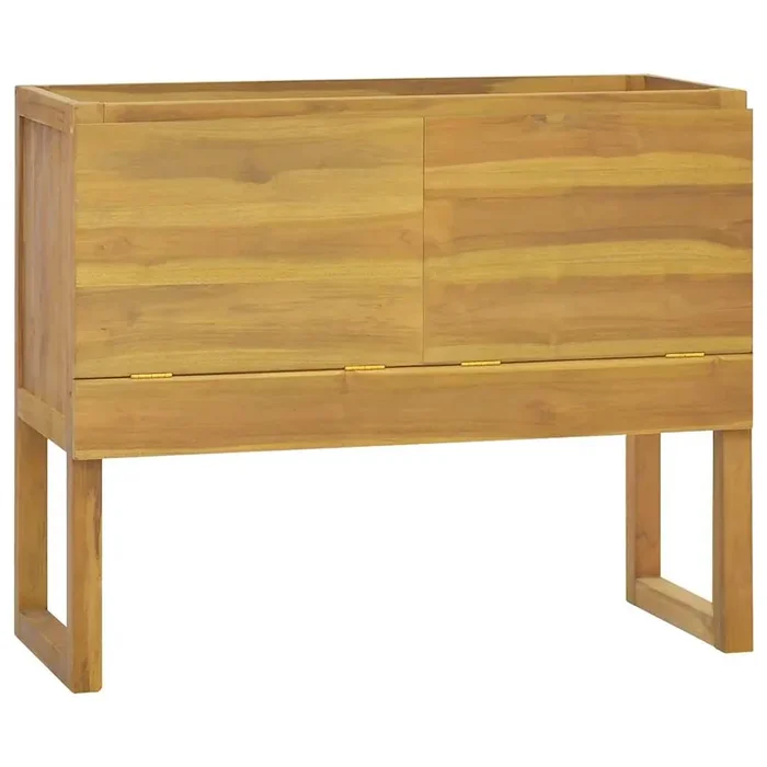vidaXL Bathroom Cabinet 90x40x75.5 cm Solid Wood Teak