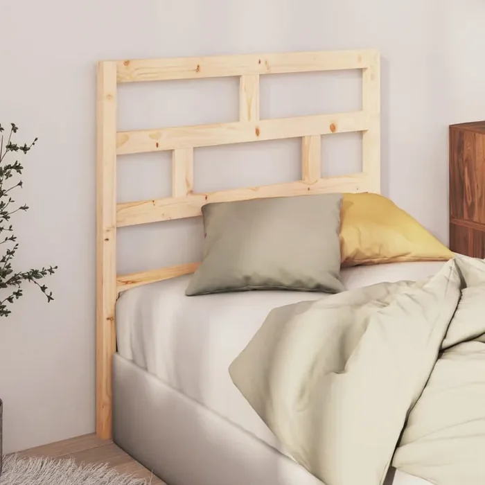 vidaXL Bed Headboard 106x4x100 cm Solid Wood Pine