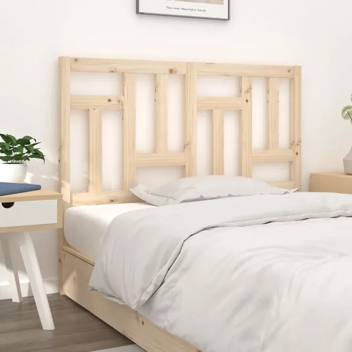 vidaXL Bed Headboard 125.5x4x100 cm Solid Wood Pine